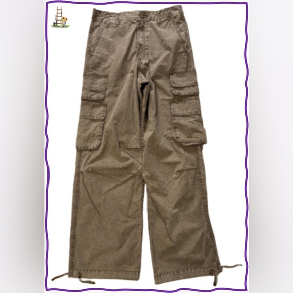 Michael Kors Pants - Michael Kors Collection-Brown Cargo Pants-Designer Sample